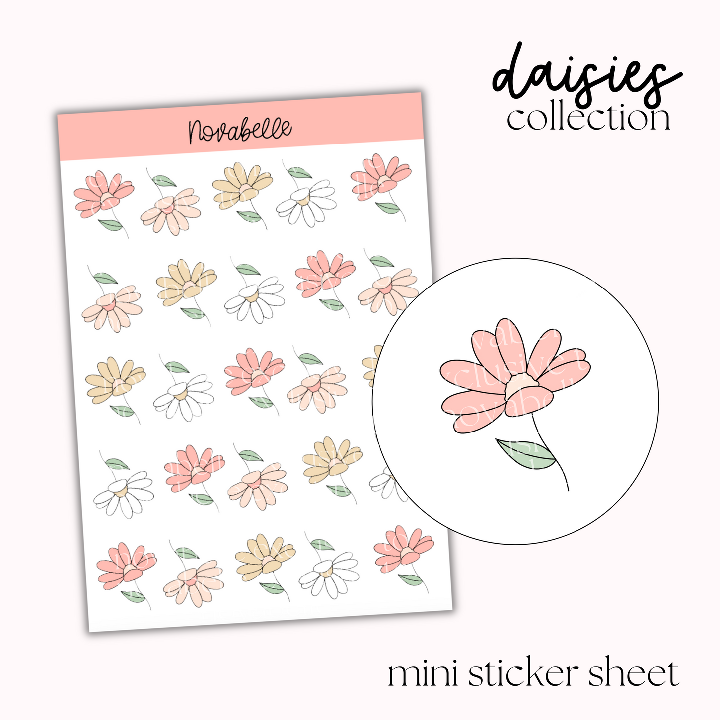 Daisies Mini Sticker Sheet
