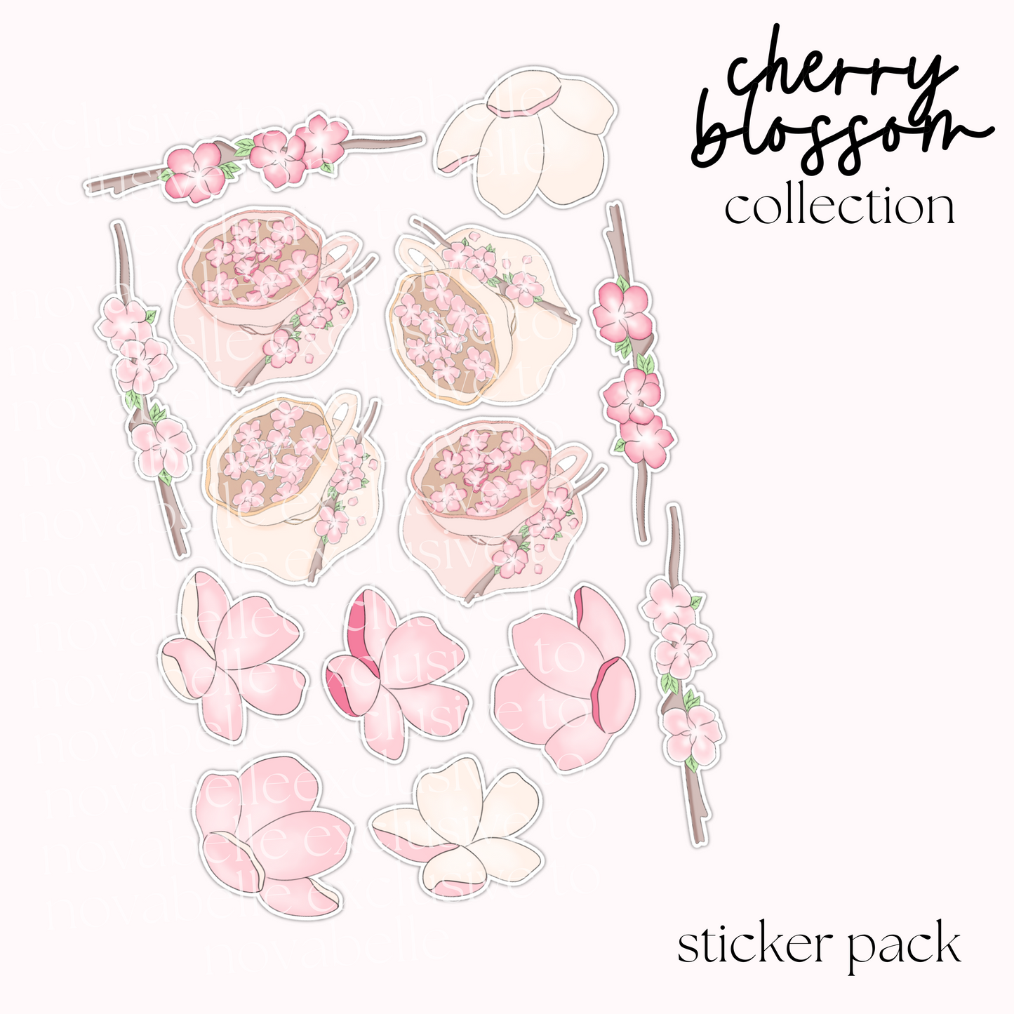 Cherry Blossom Sticker Pack (1)