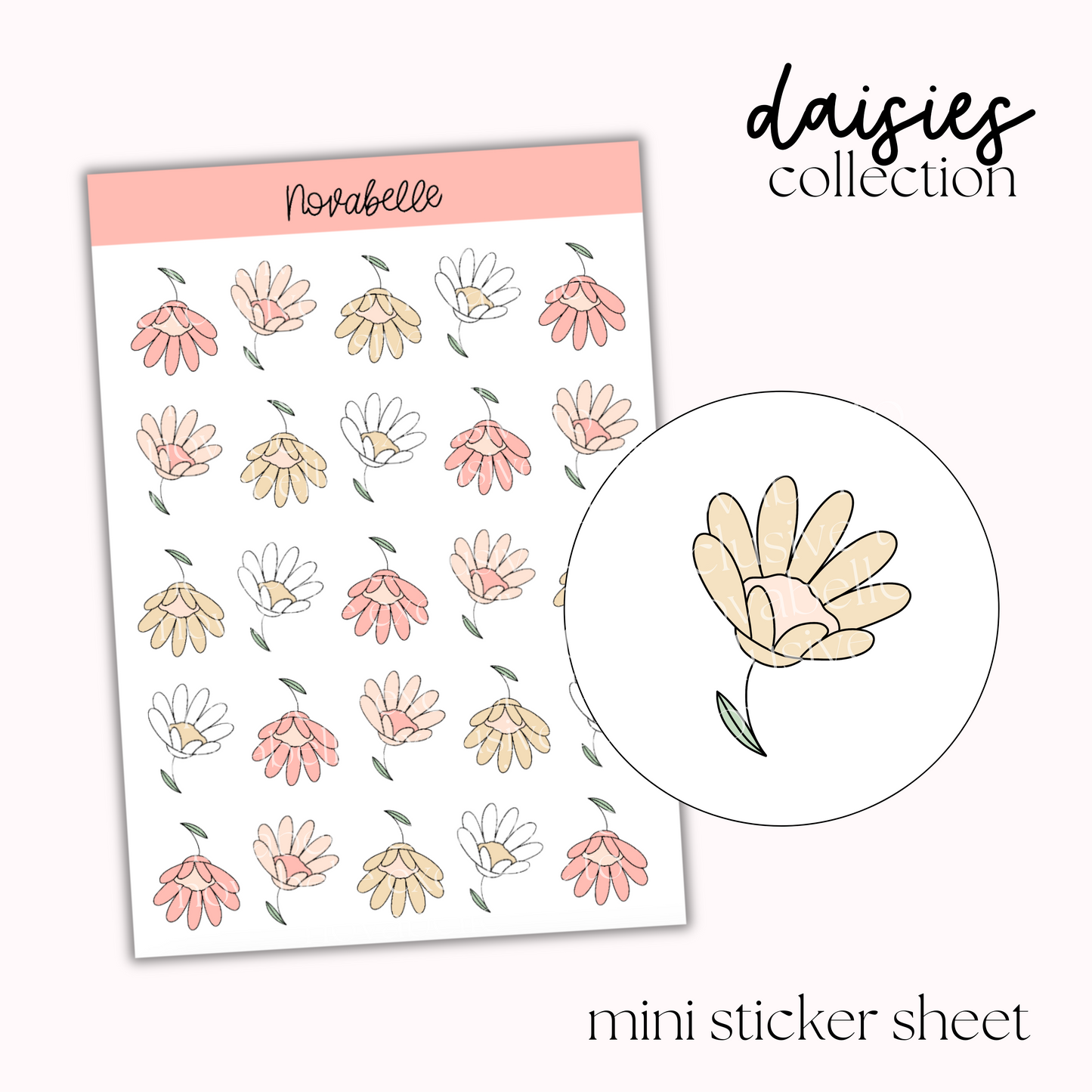 Daisies Mini Sticker Sheet