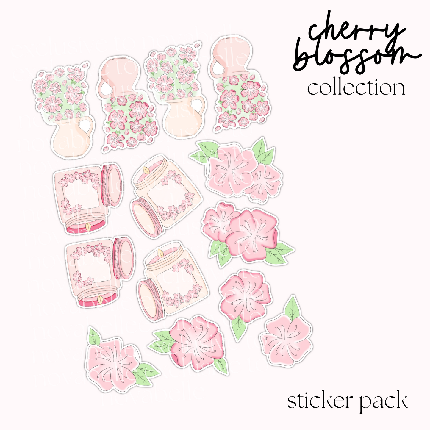 Cherry Blossom Sticker Pack (2)