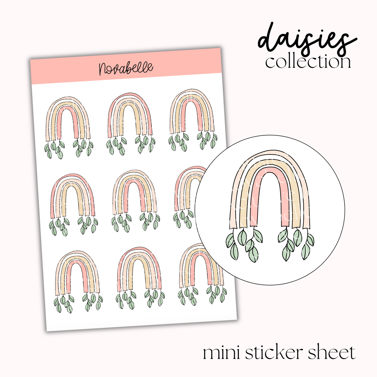 Rainbows Mini Sticker Sheet