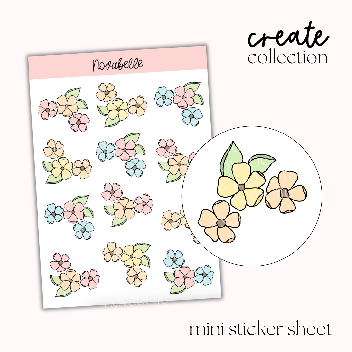 Florals Mini Sticker Sheet