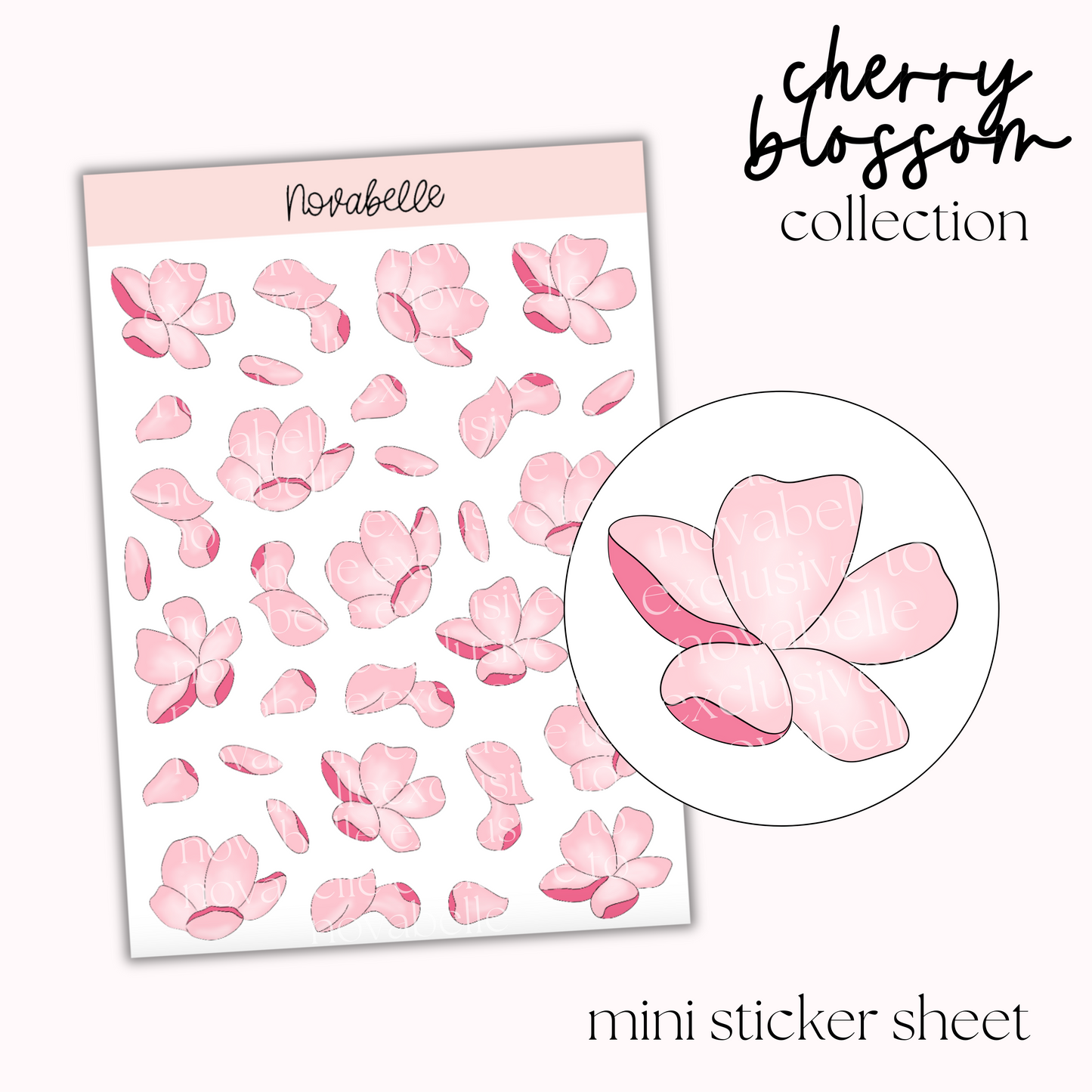Cherry Blossom Mini Sticker Sheet