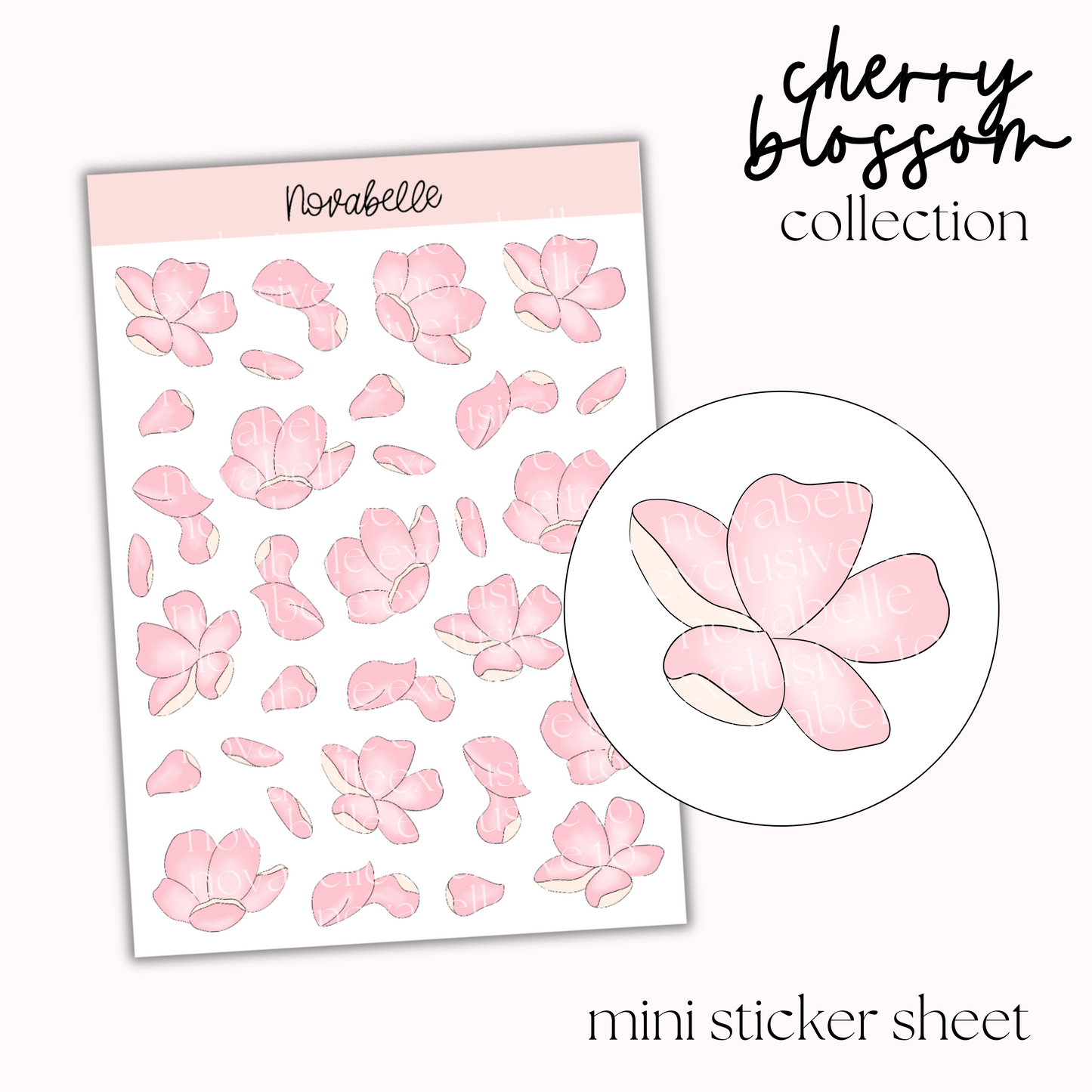 Cherry Blossom Mini Sticker Sheet
