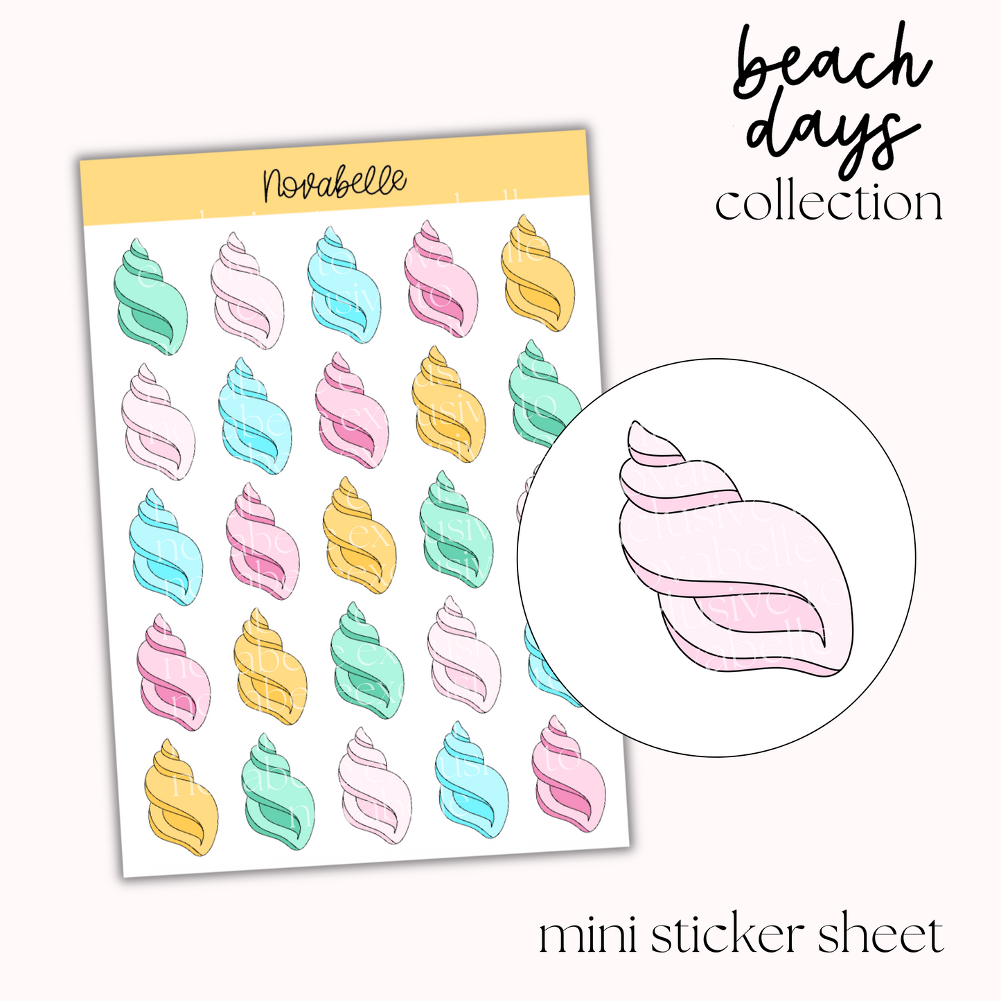 Shells Sticker Sheet