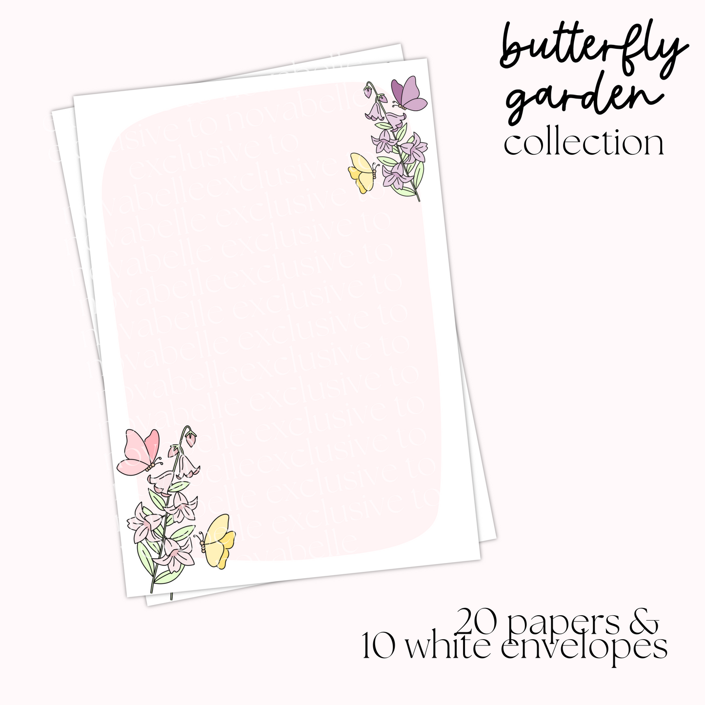 Butterfly Garden Writing Set