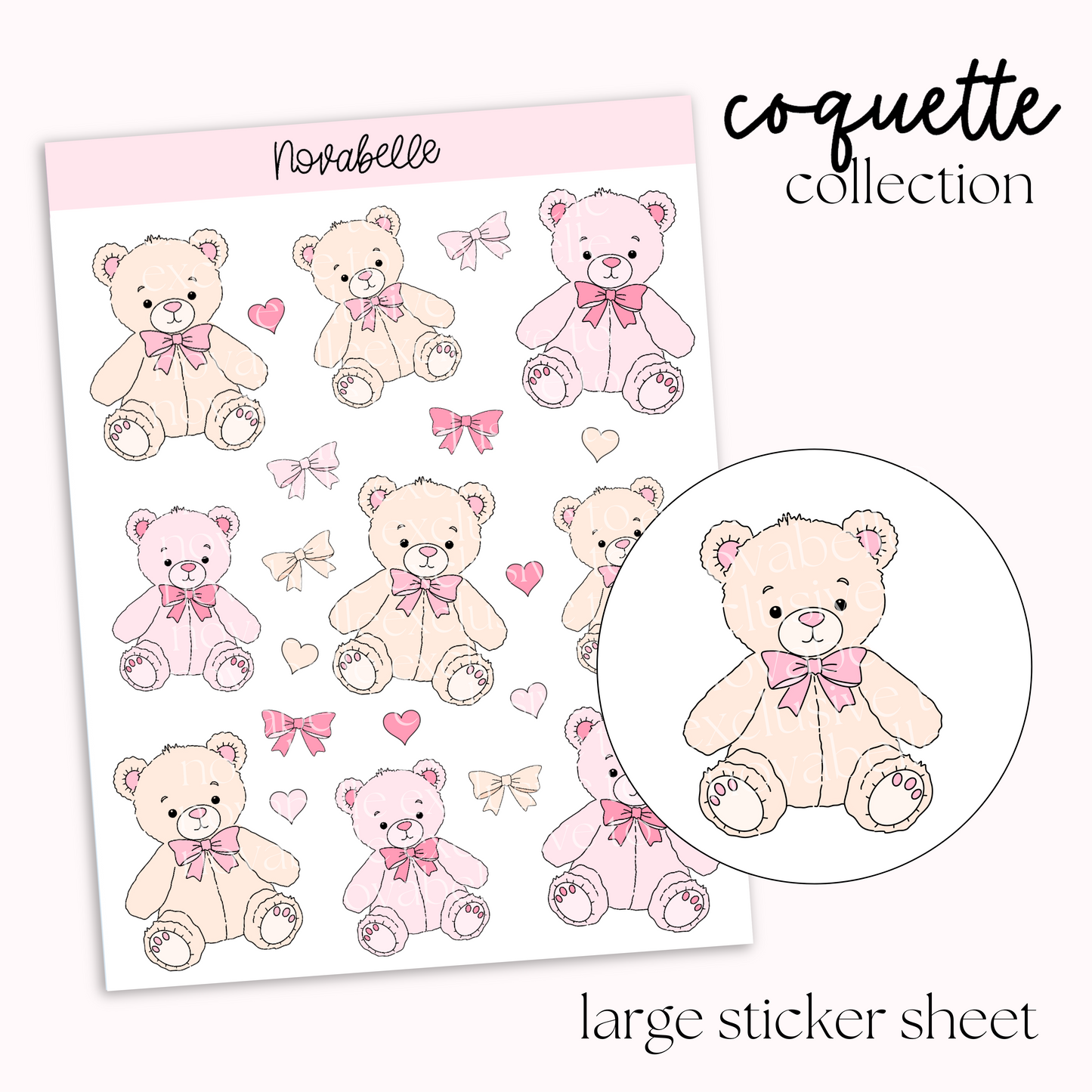 Teddy Bear Sticker Sheet