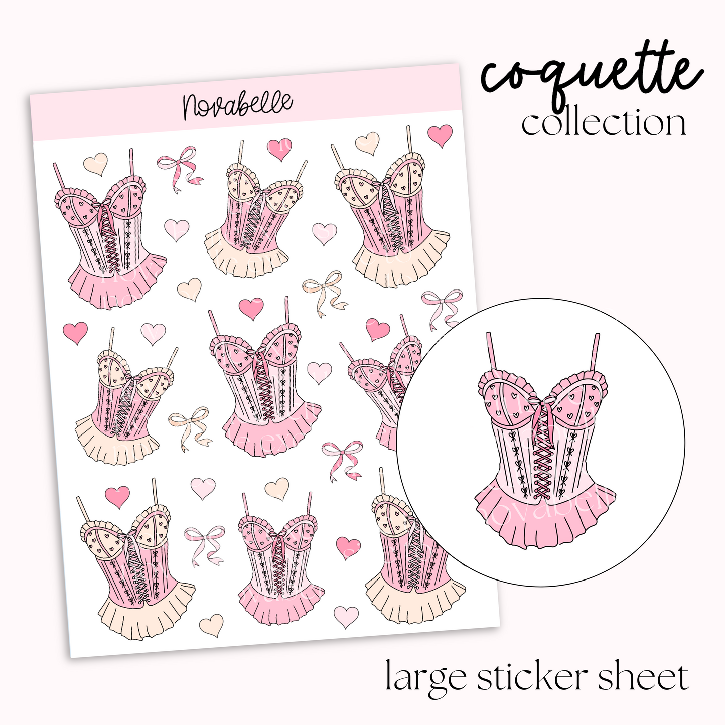 Corsets Sticker Sheet