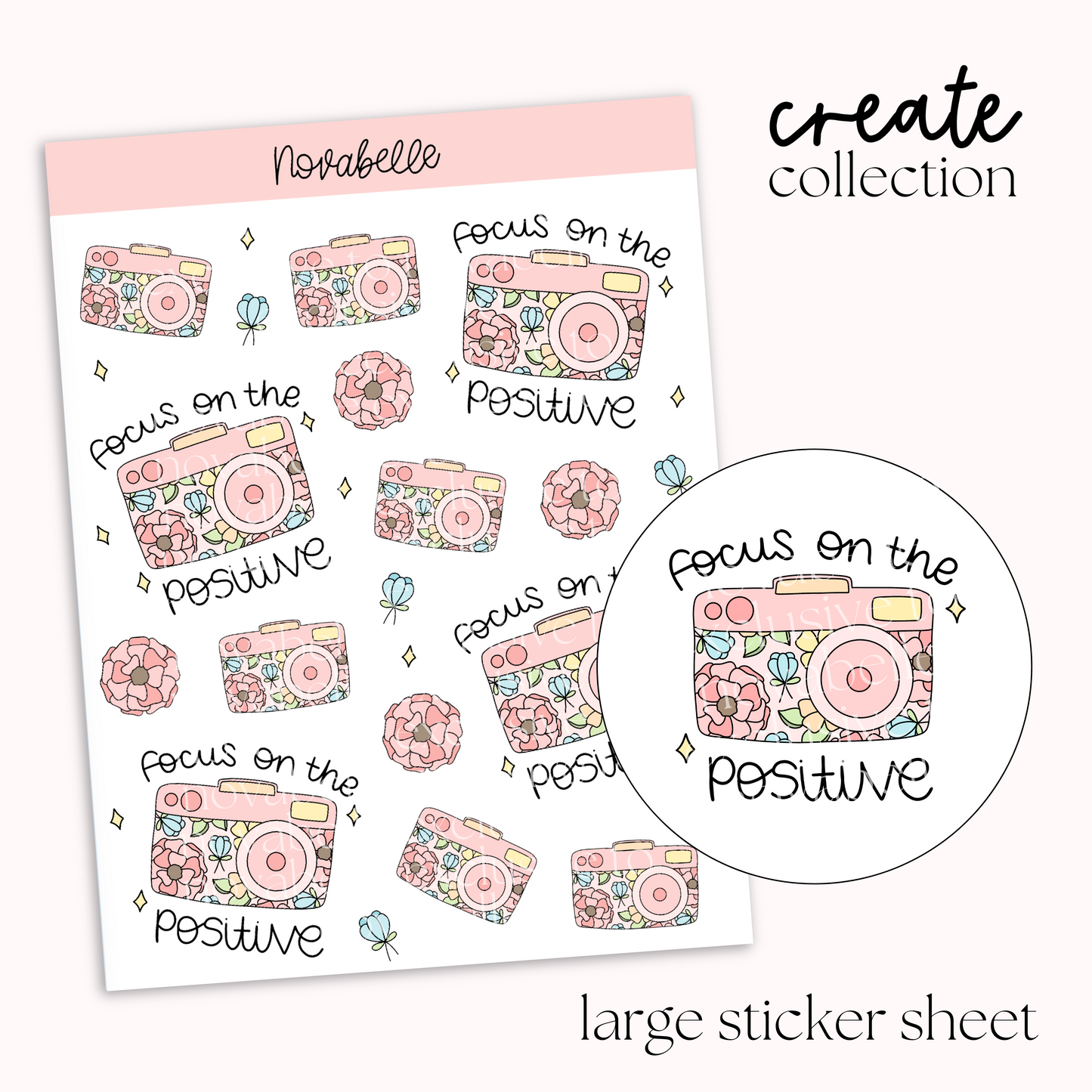 Focus On The Positives Sticker Sheet