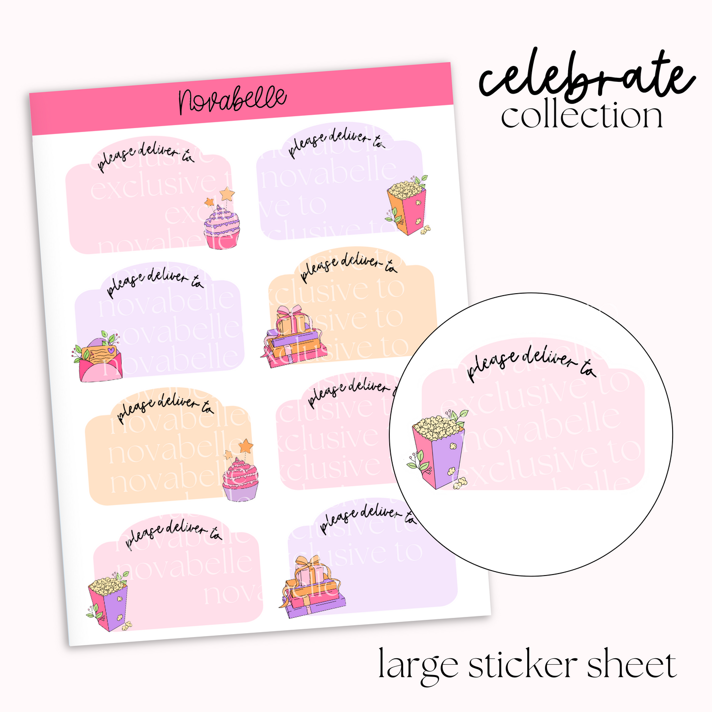Please Deliver To Sticker Sheet