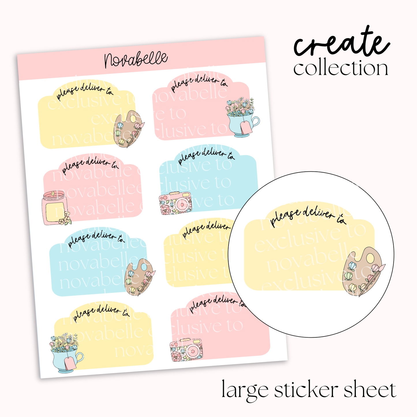 Please Deliver To Sticker Sheet