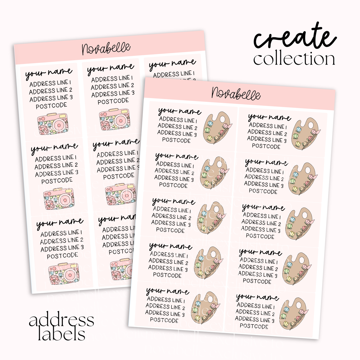 Create Address Labels Set Sticker Sheet