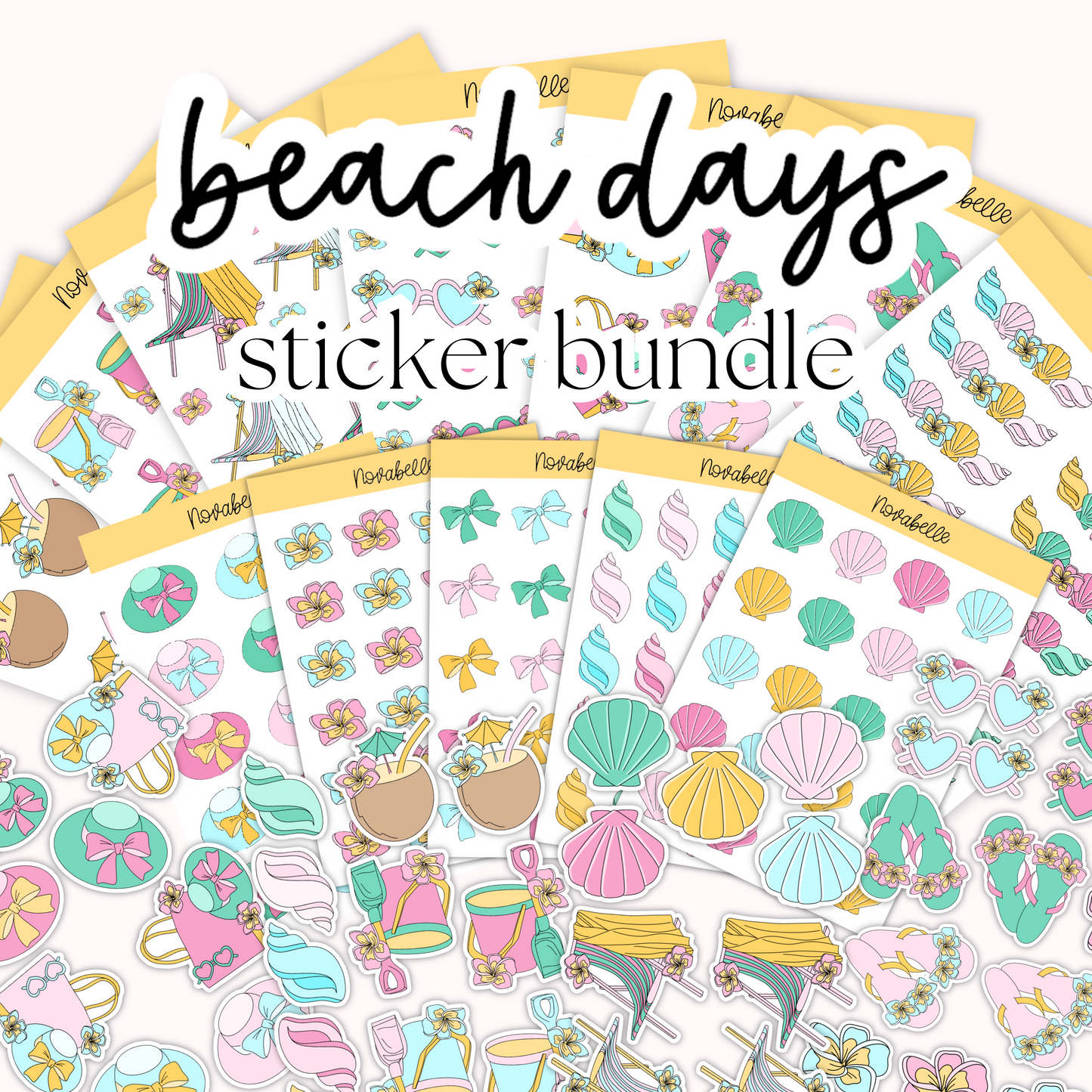 Beach Days Sticker Set