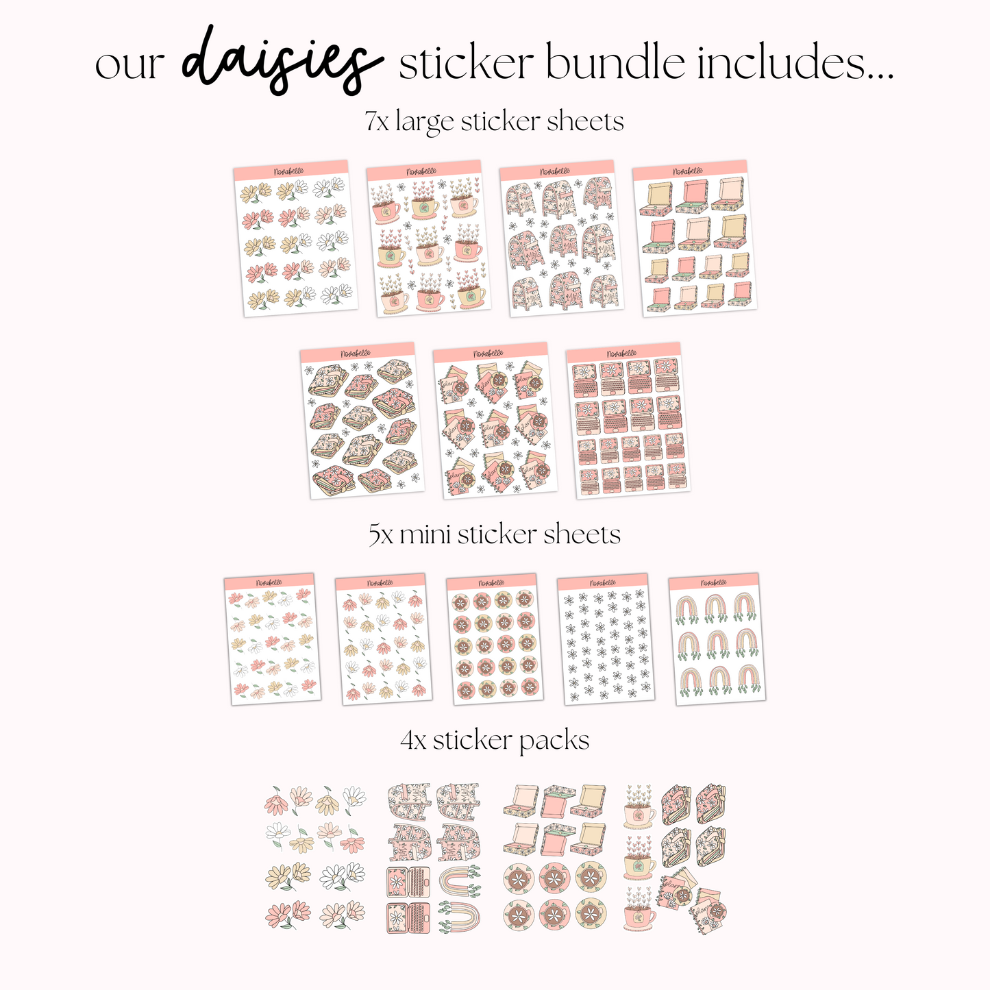 Daisies Sticker Bundle