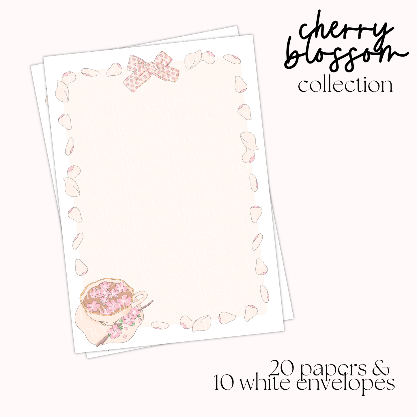 Cherry Blossom Writing Set