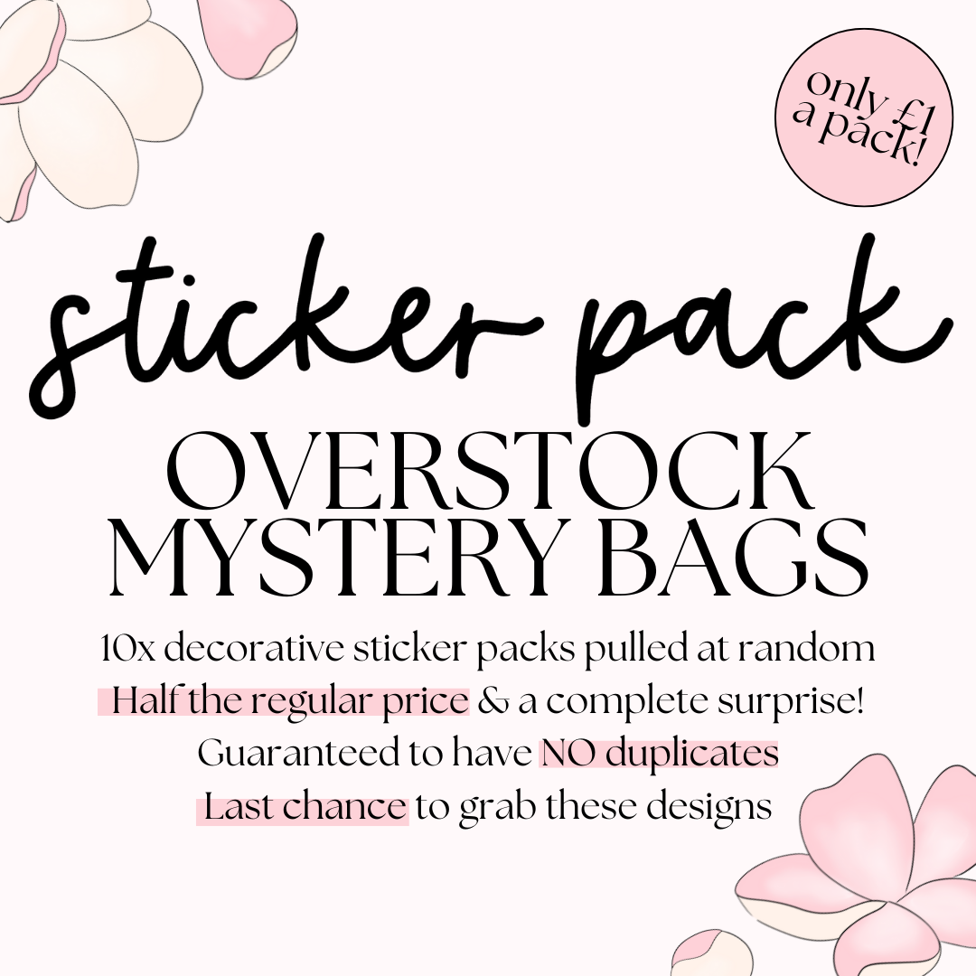 Sticker Pack Overstock Mystery Bag