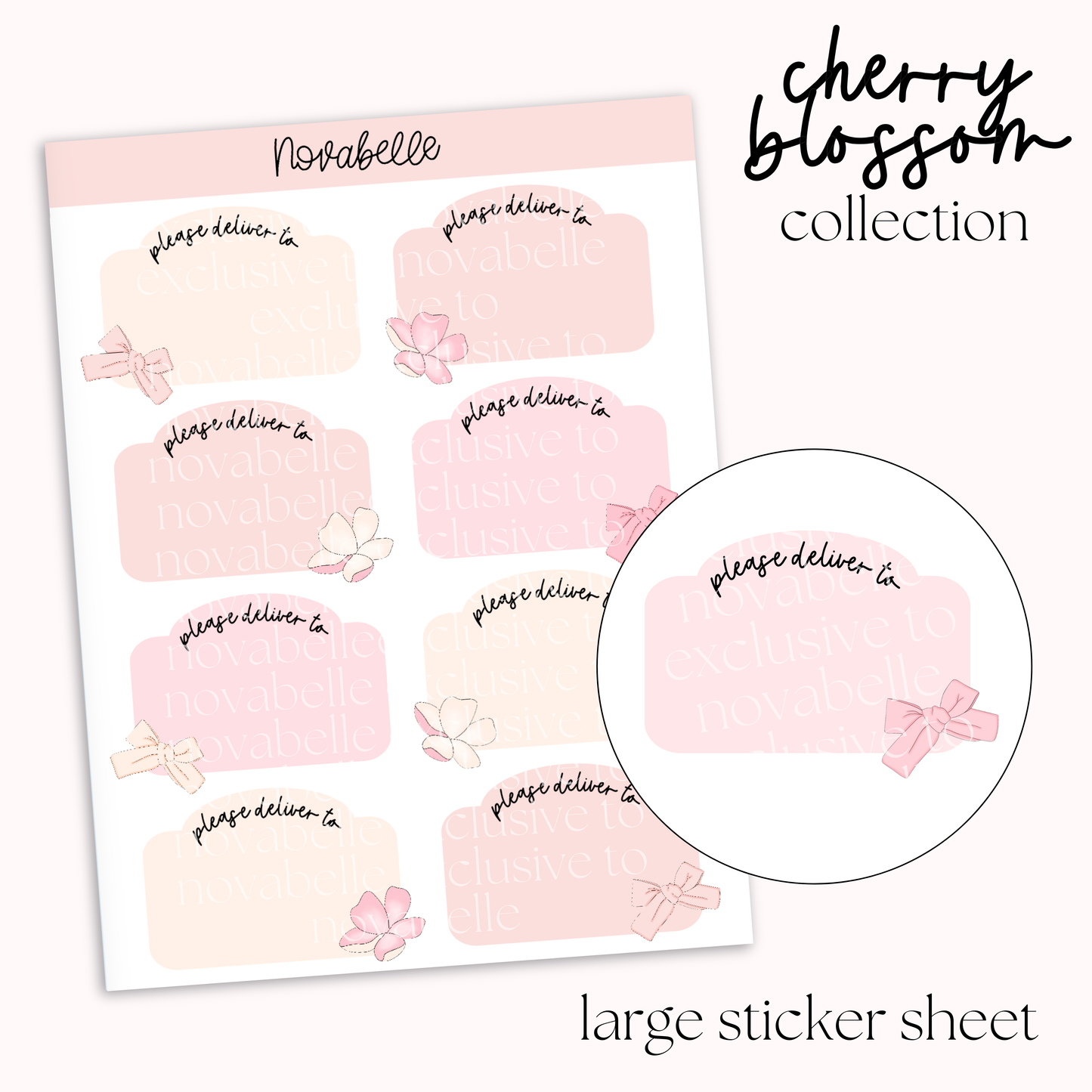 Please Deliver To Sticker Sheet
