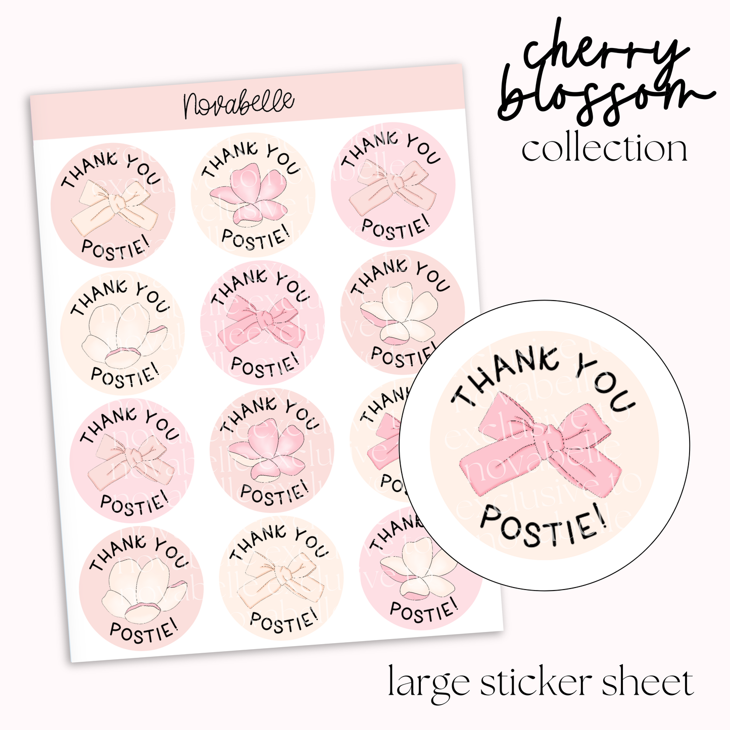 Thank You Postie Sticker Sheet