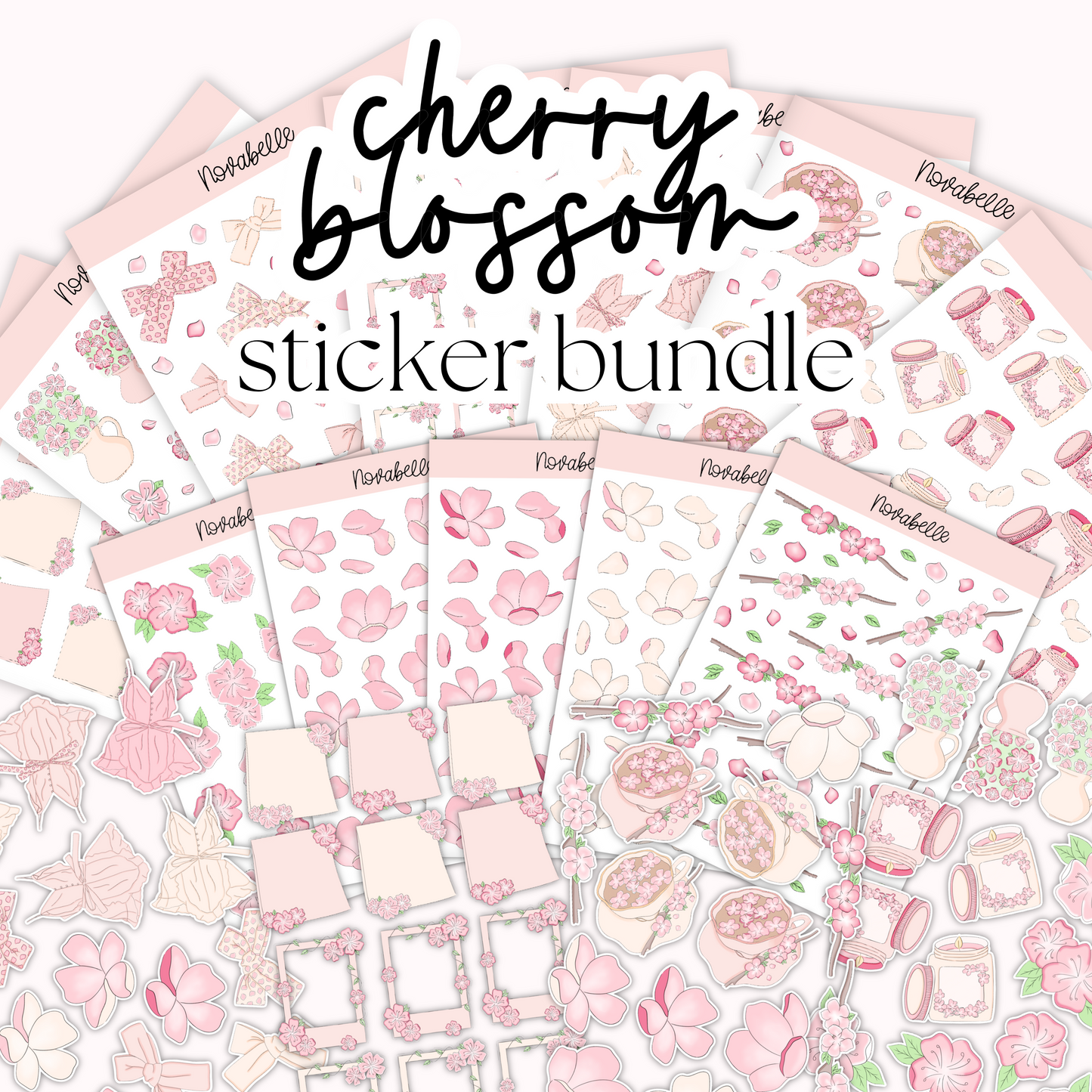Cherry Blossom Sticker Bundle