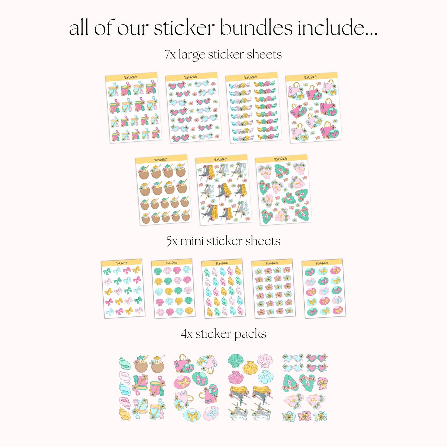Beach Days Sticker Set