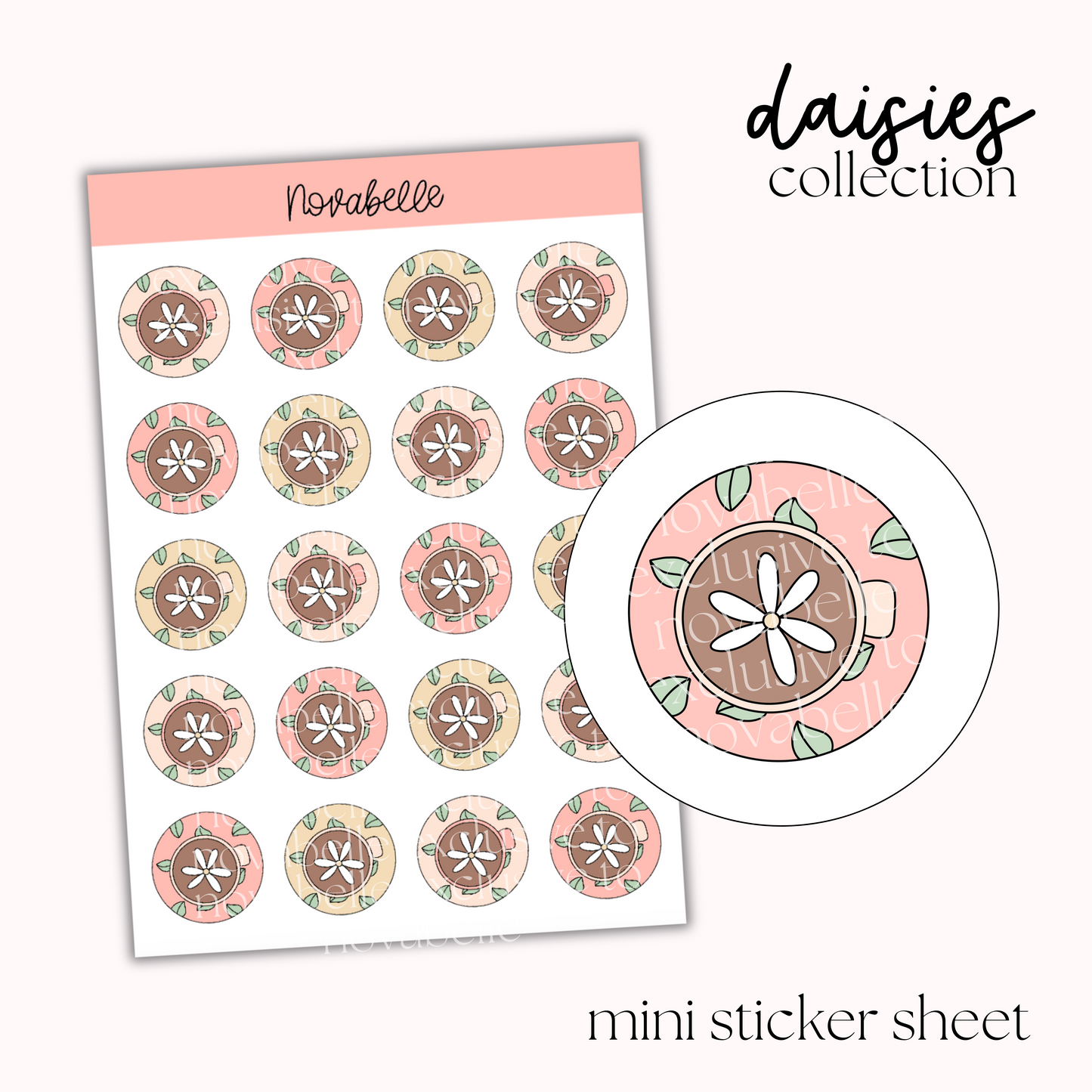 Mugs Mini Sticker Sheet