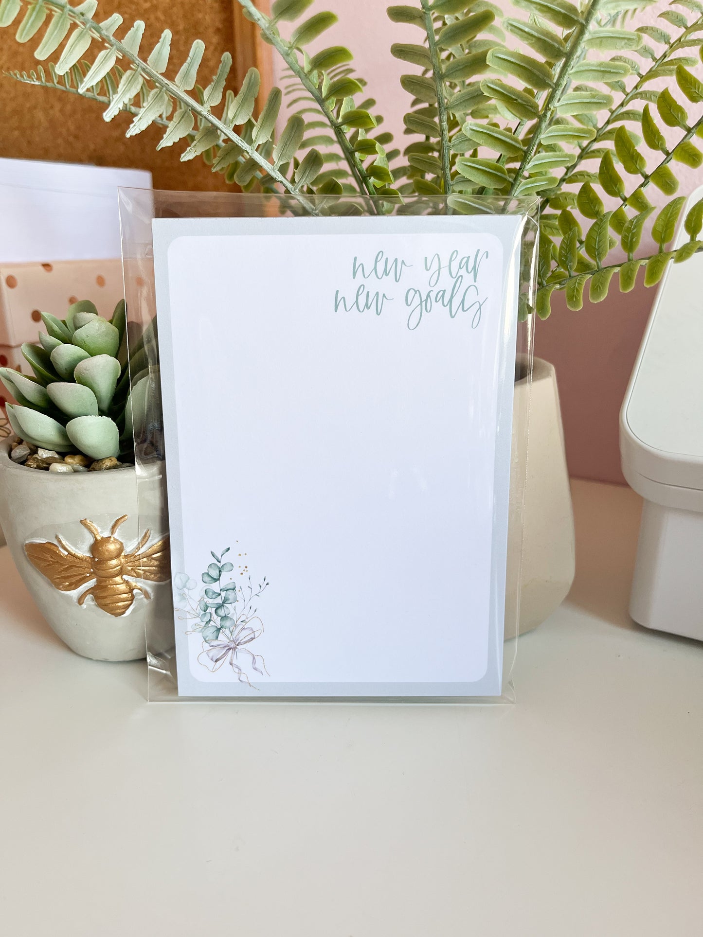 New Year New Goals A6 Notepad