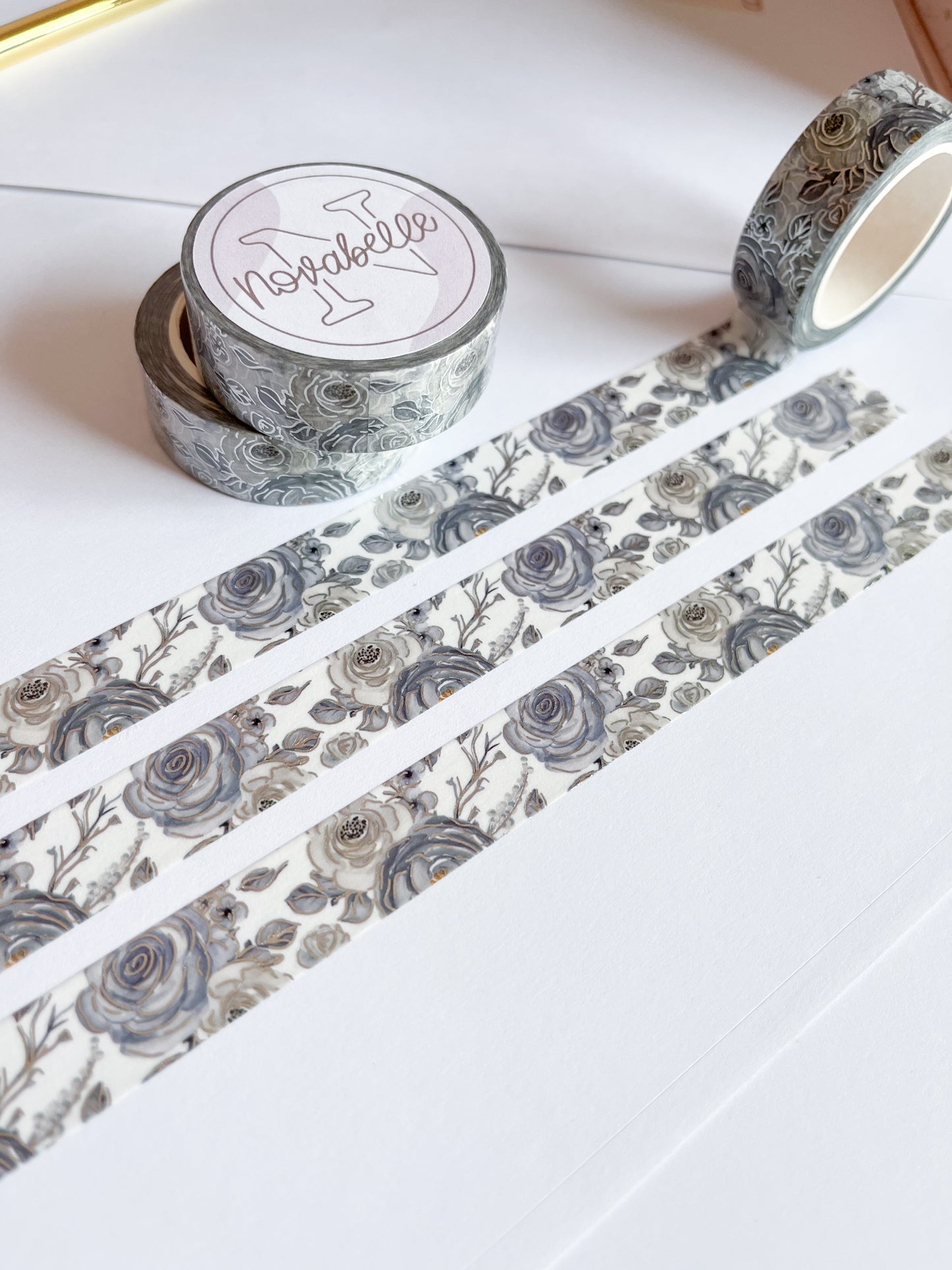 Foil Floral Washi Tape Set