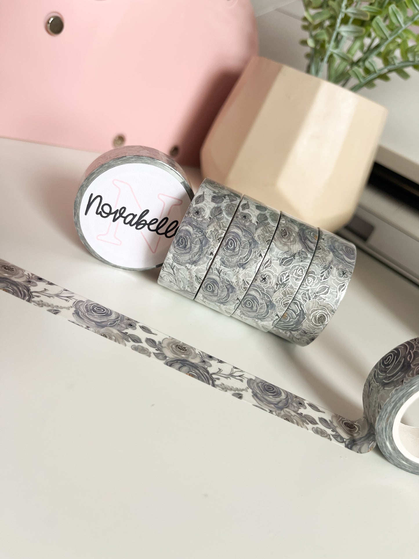 Foil Floral Washi Tape Set