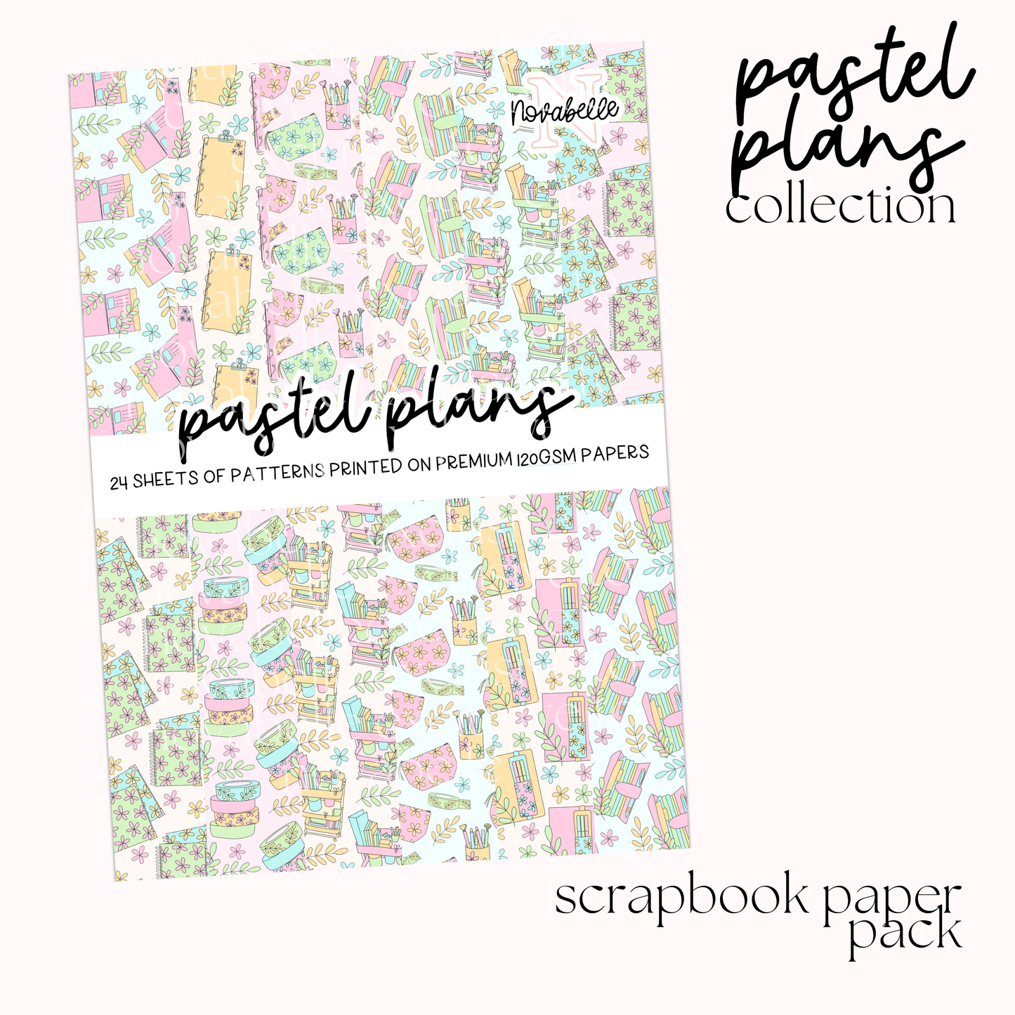 Pastel Plans Scrapbook Paper Pack