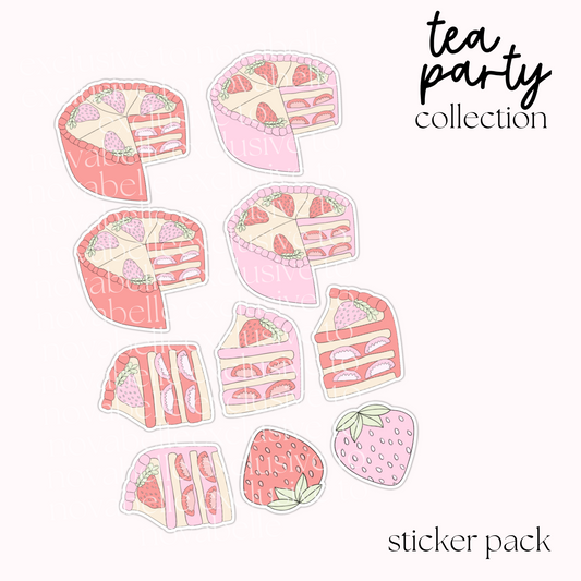Tea Party Sticker Pack (3)