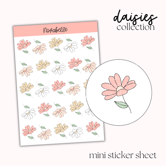 Daisies Mini Sticker Sheet