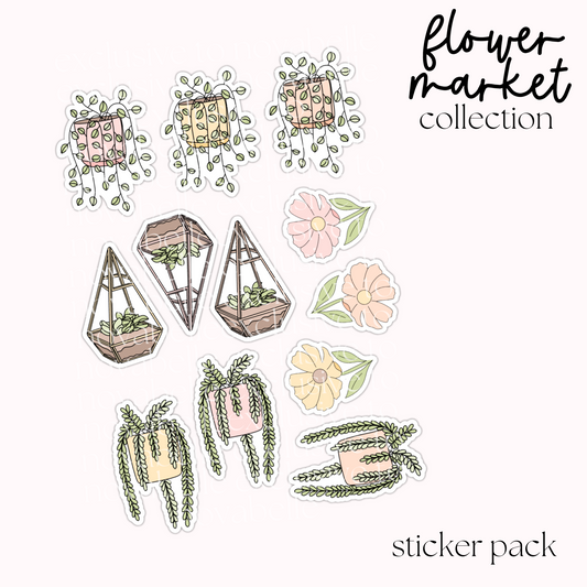 Flower Market Sticker Pack (4)