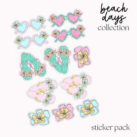 Beach Days Sticker Pack (4)