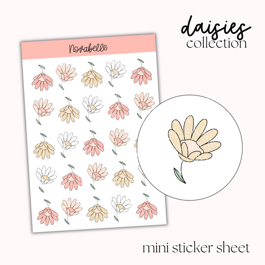 Daisies Mini Sticker Sheet