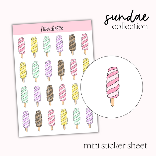 Ice Lolly Sticker Sheet
