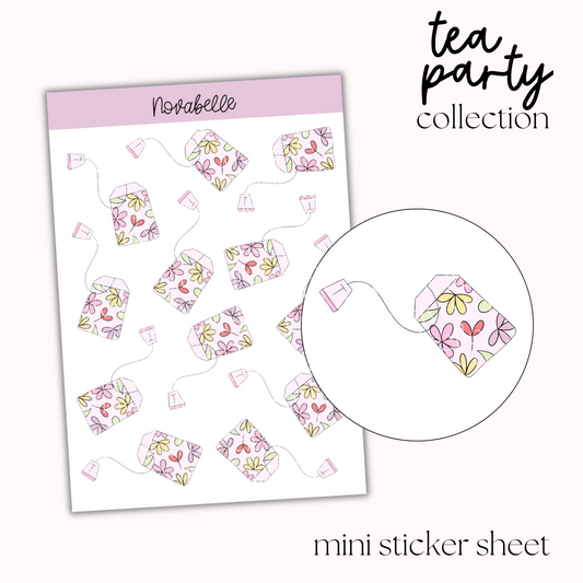 Tea Bags Sticker Sheet