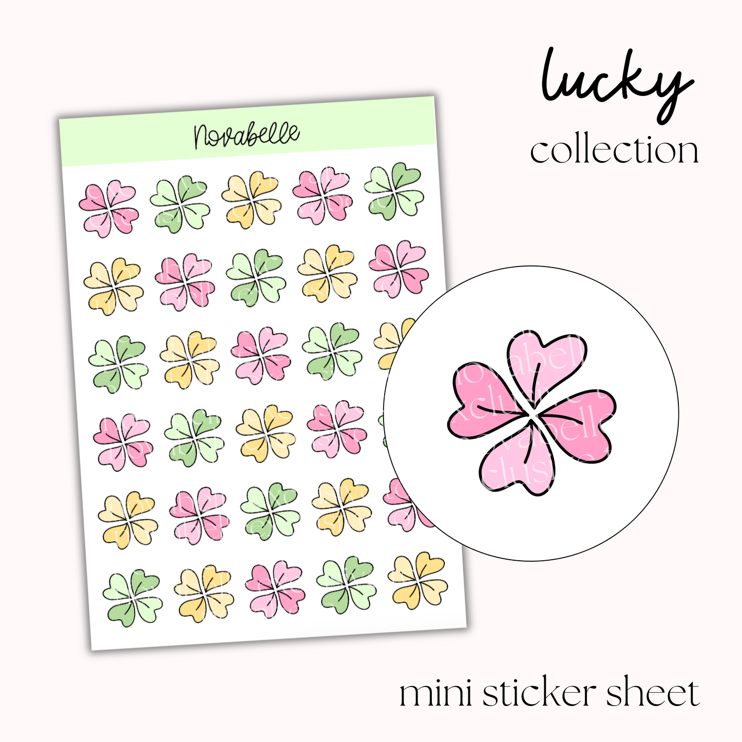 Clover Sticker Sheet