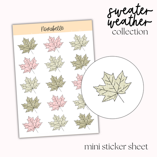 Leaves Sticker Sheet