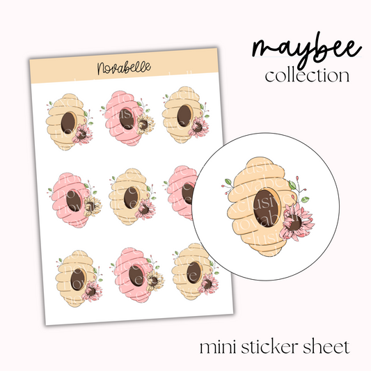 Bee Hive Mini Sticker Sheet