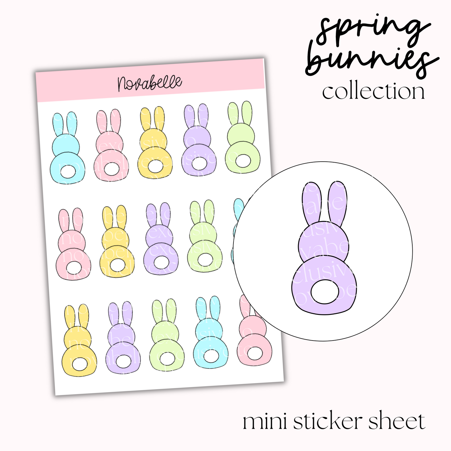 Bunny Sticker Sheet