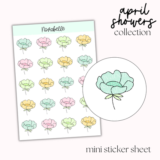 Floral Sticker Sheet