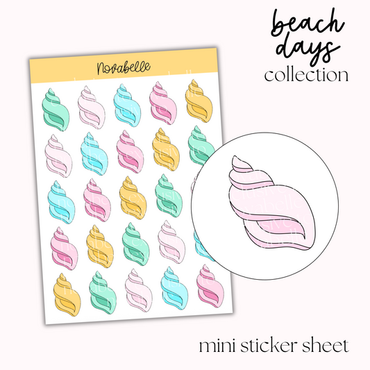Shells Sticker Sheet