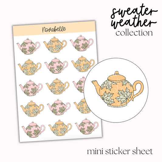 Teapot Sticker Sheet