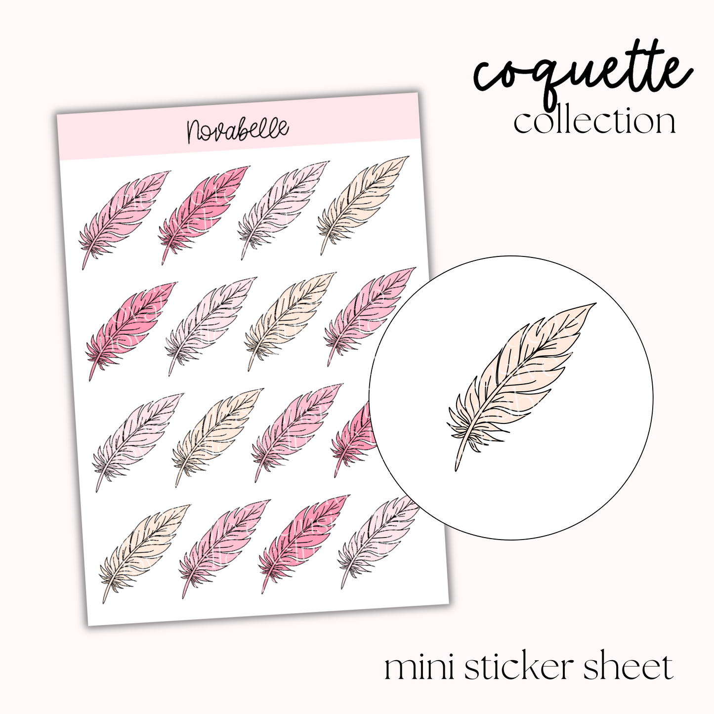 Feathers Sticker Sheet
