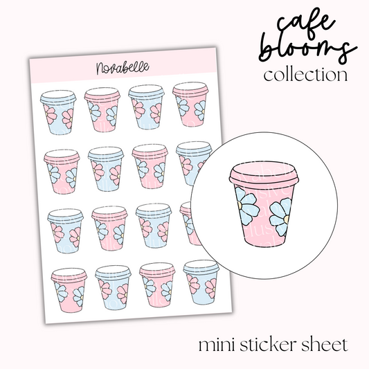 Coffee Cups Sticker Sheet
