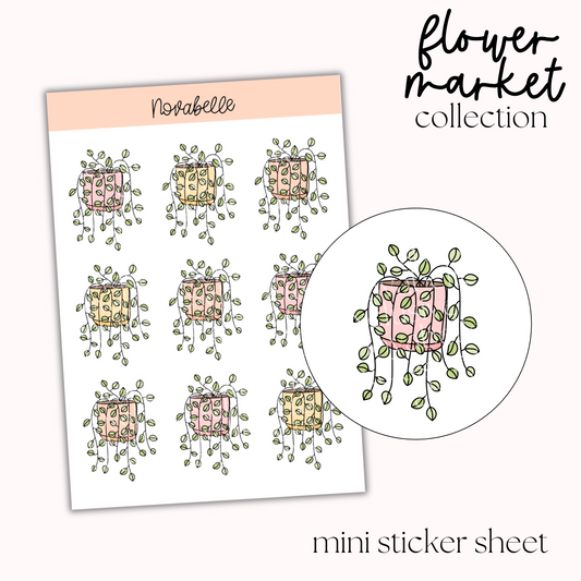 Plant Pot Sticker Sheet