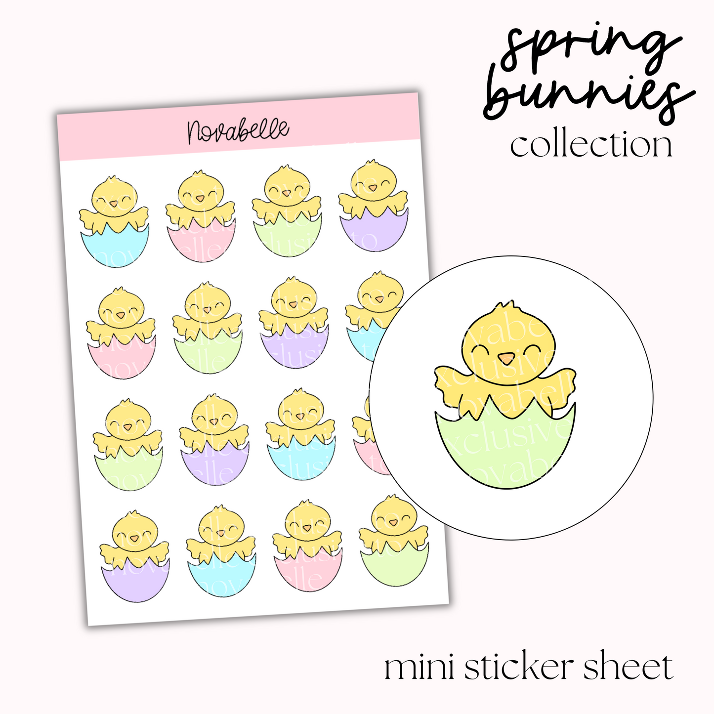 Chicks Sticker Sheet