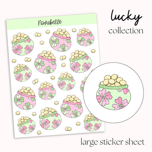 Pot Of Gold Sticker Sheet