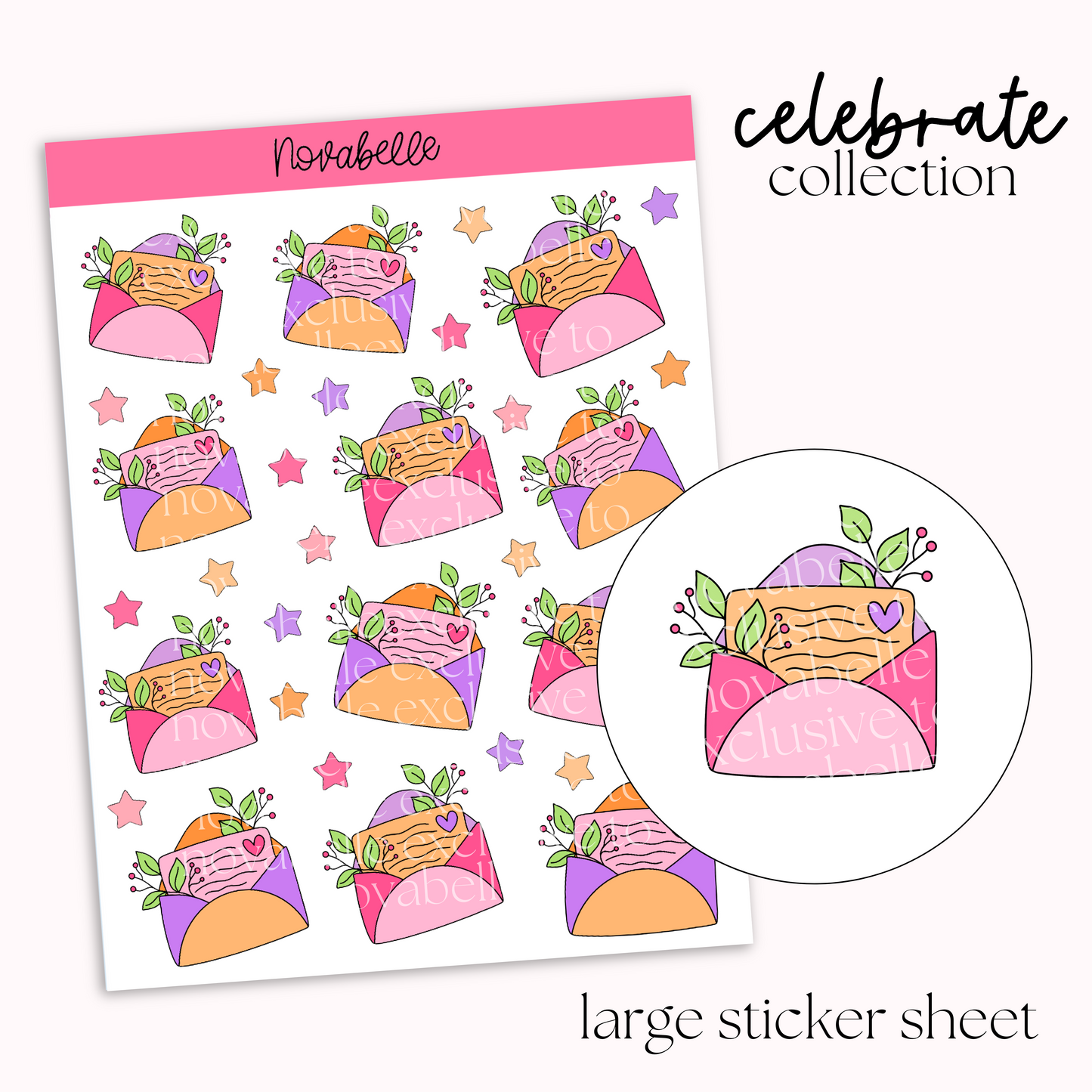 Envelopes Sticker Sheet