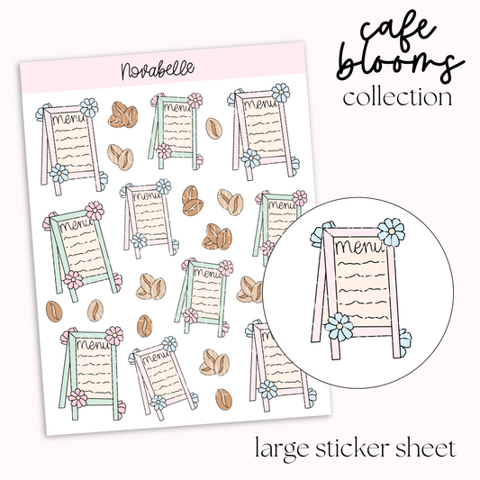 Menu Board Sticker Sheet